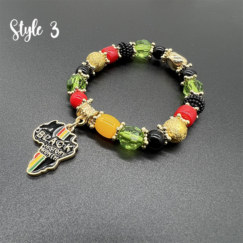 Black History Month Teacher Metal Bracelet