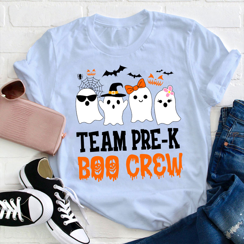 Personalized Team Boo Crew Teacher T-Shirt