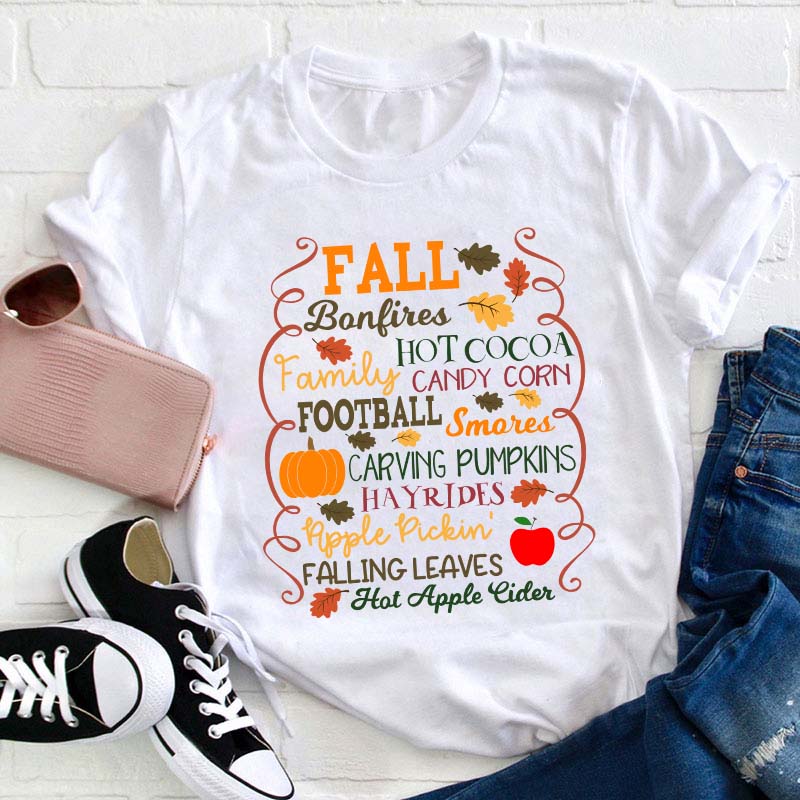 These Make Fall Better Teacher T-Shirt
