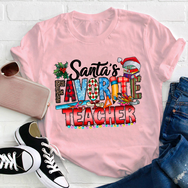 Santa's Favorite Teacher T-Shirt