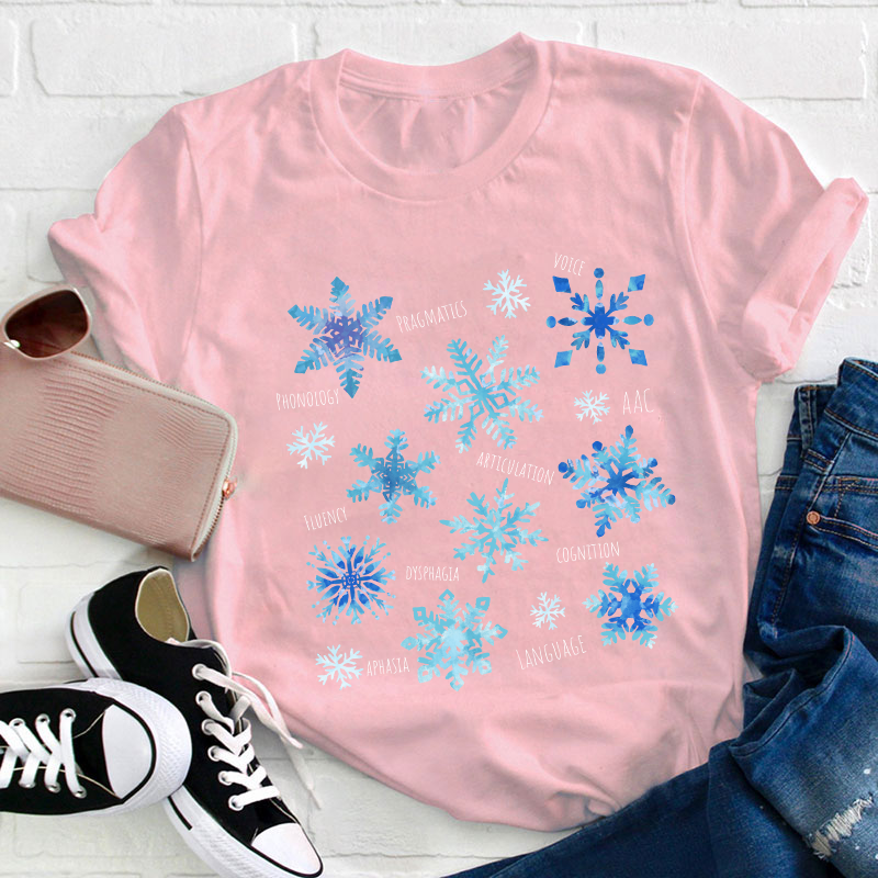 Winter Snowflake Teacher T-Shirt