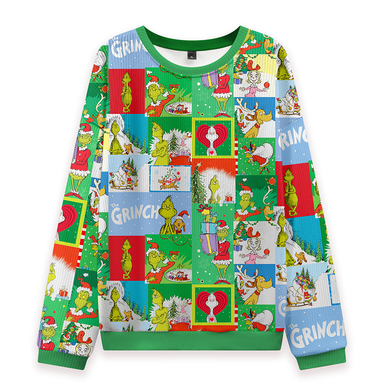 Having Christmas With Mean Guy Teacher Ugly Knit Sweatshirt