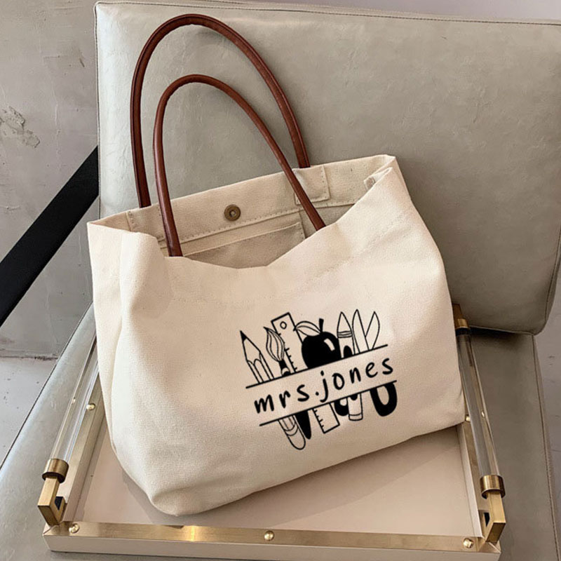 Personalized Teacher Supplies Teacher Shoulder Bag