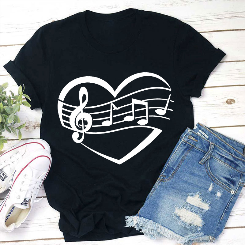 Musical Heart Teacher T-Shirt