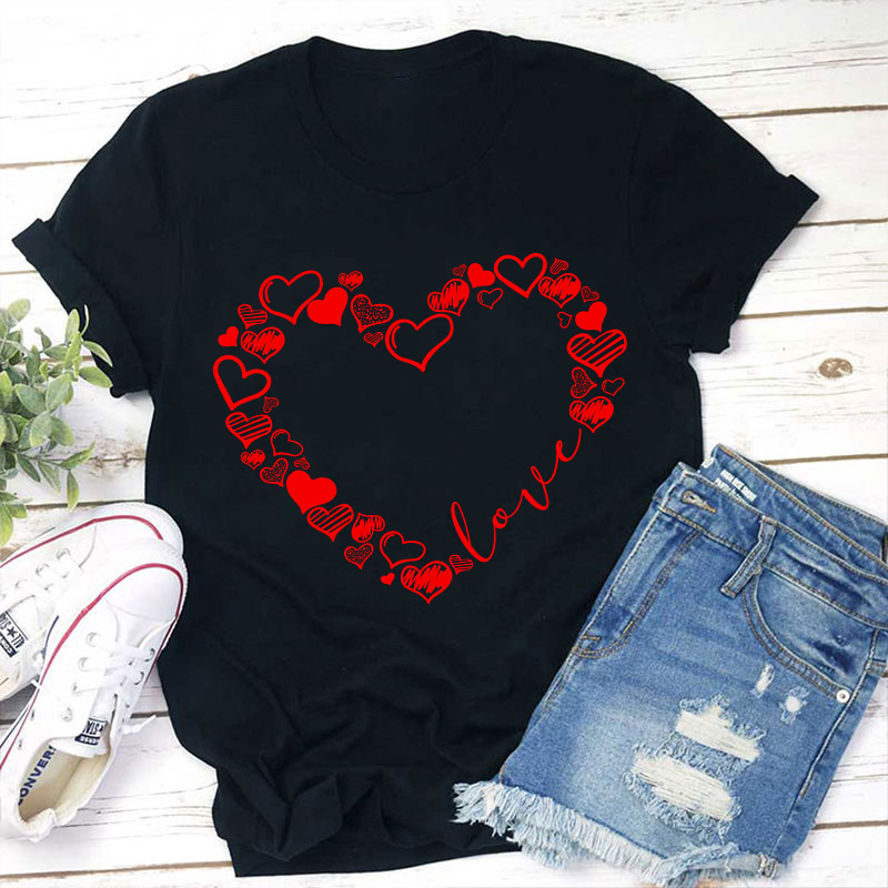 Love Heart Teacher T-Shirt