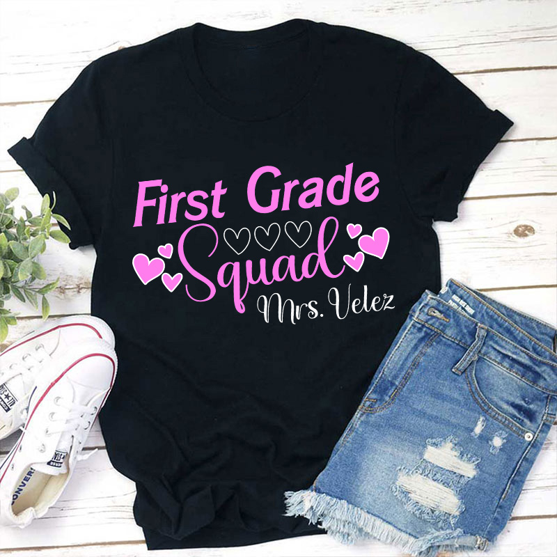 Personalized Sweet Vibe Teacher T-Shirt