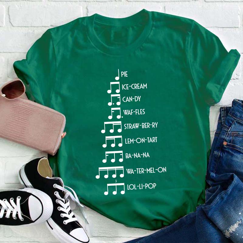 Musicians Orchestra Sheet Teacher T-Shirt