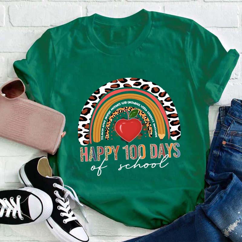Happy 100 Days Of School Teacher T-Shirt