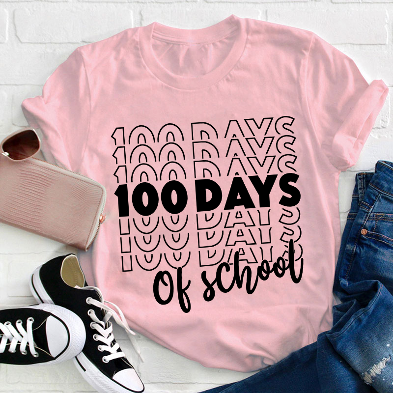 100 Days Of School Teacher T-Shirt