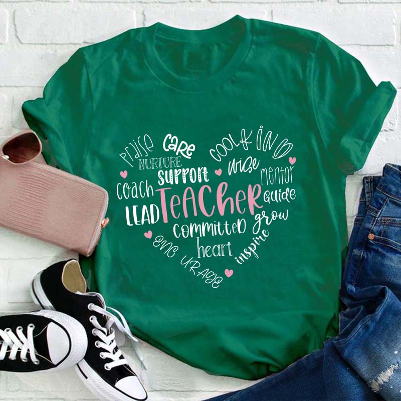 Teacher Heart Teacher T-Shirt