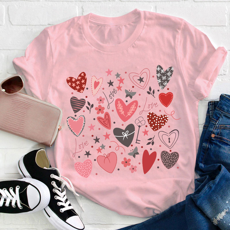 Love Valentine Teacher T-Shirt