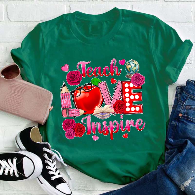 Teach Love Inspire Teacher T-Shirt