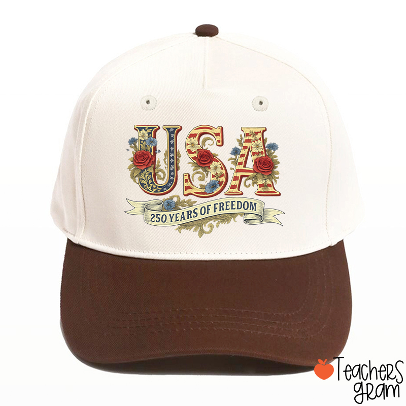 Usa 250 Years Of Freedom Teacher Baseball Cap