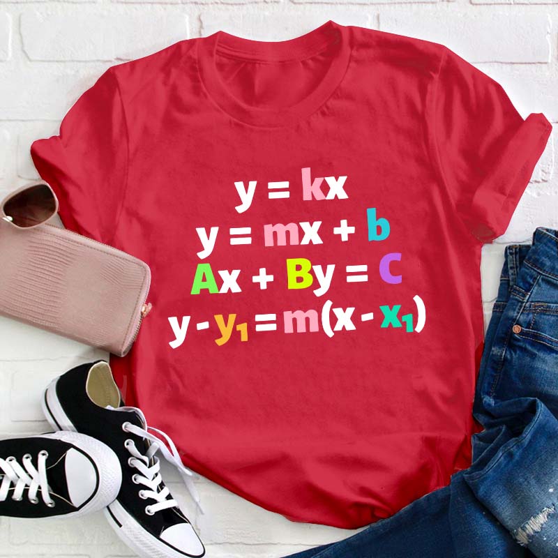 Linear Equations Math Teacher T-Shirt