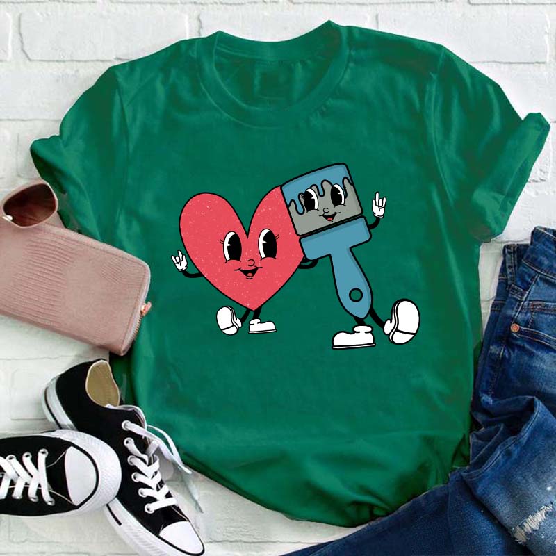 Love Art Teacher T-Shirt