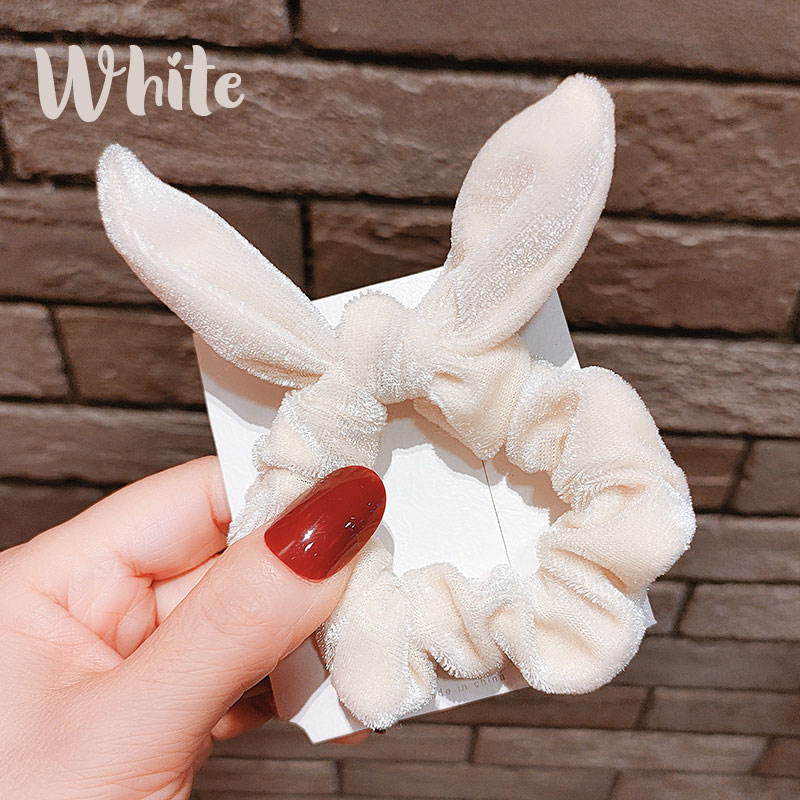 Plush Bunny Ears Teacher Scrunchies