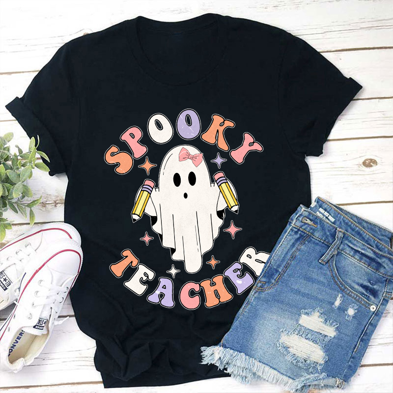 Spooky Ghost Teacher T-Shirt