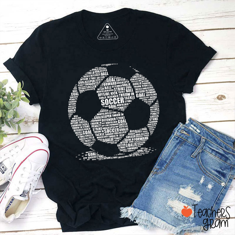 Cool Soccer Lover Teacher T-Shirt