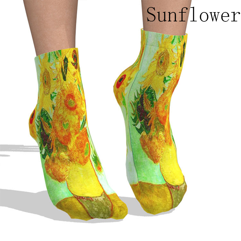 Art Famous Painting Printing Teacher Socks
