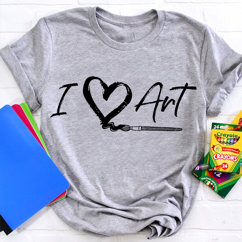 I Love Art Very Much Teacher T-Shirt