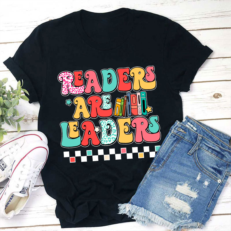Groovy Readers Are Leaders Teacher T-Shirt