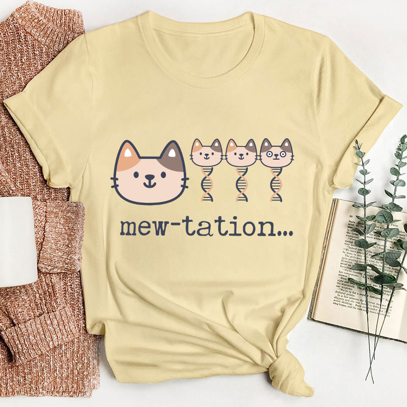 Cat DNA Biochemistry Teacher T-Shirt
