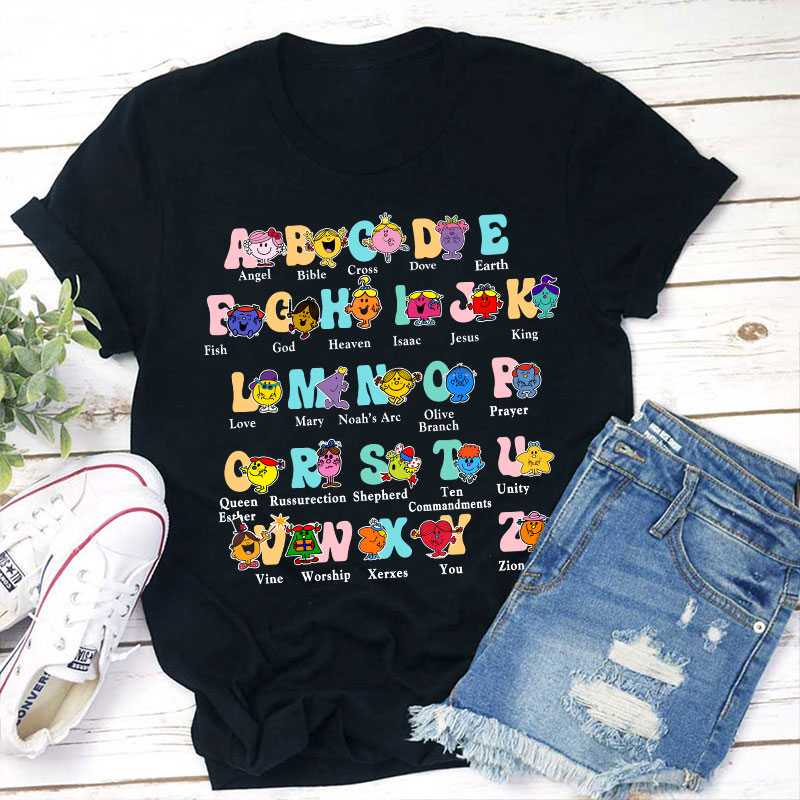 Alphabet Little Miss Teacher T-Shirt