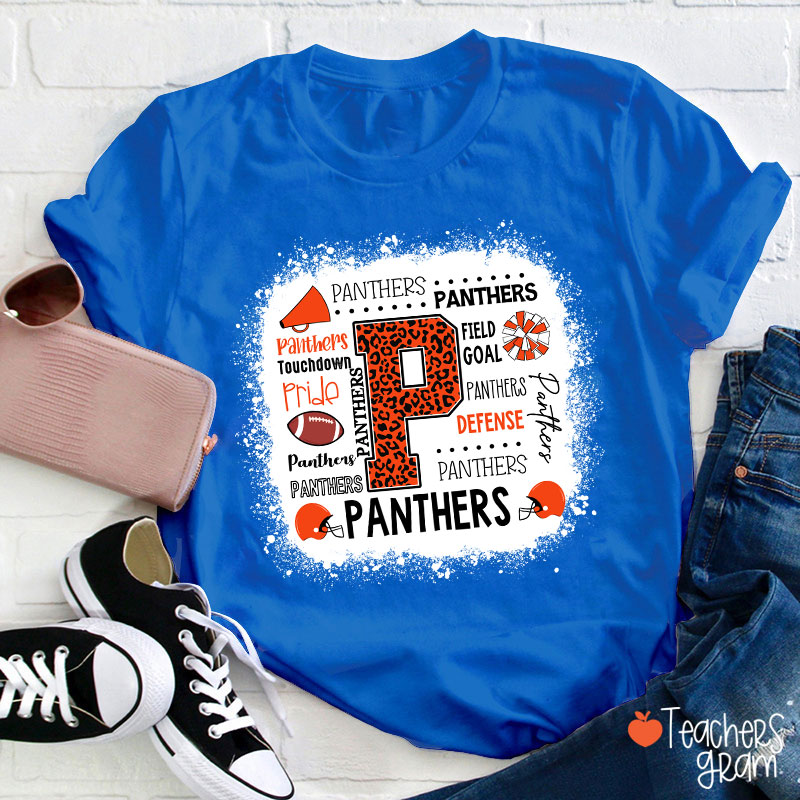 Personalized Team Typography Mascot Teacher T-Shirt