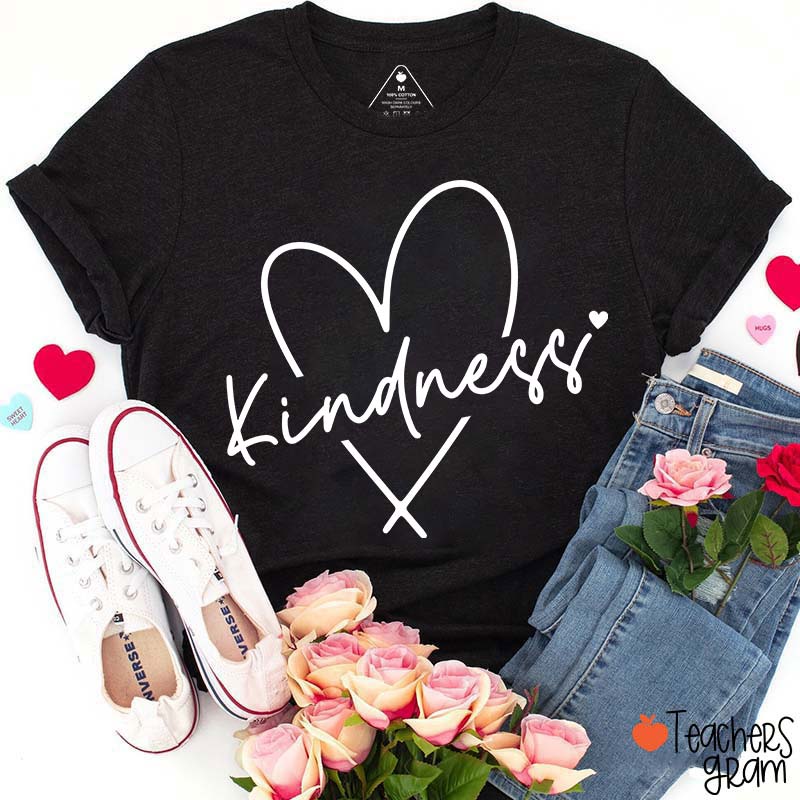 Kindness Valentine's Day Teacher T-Shirt