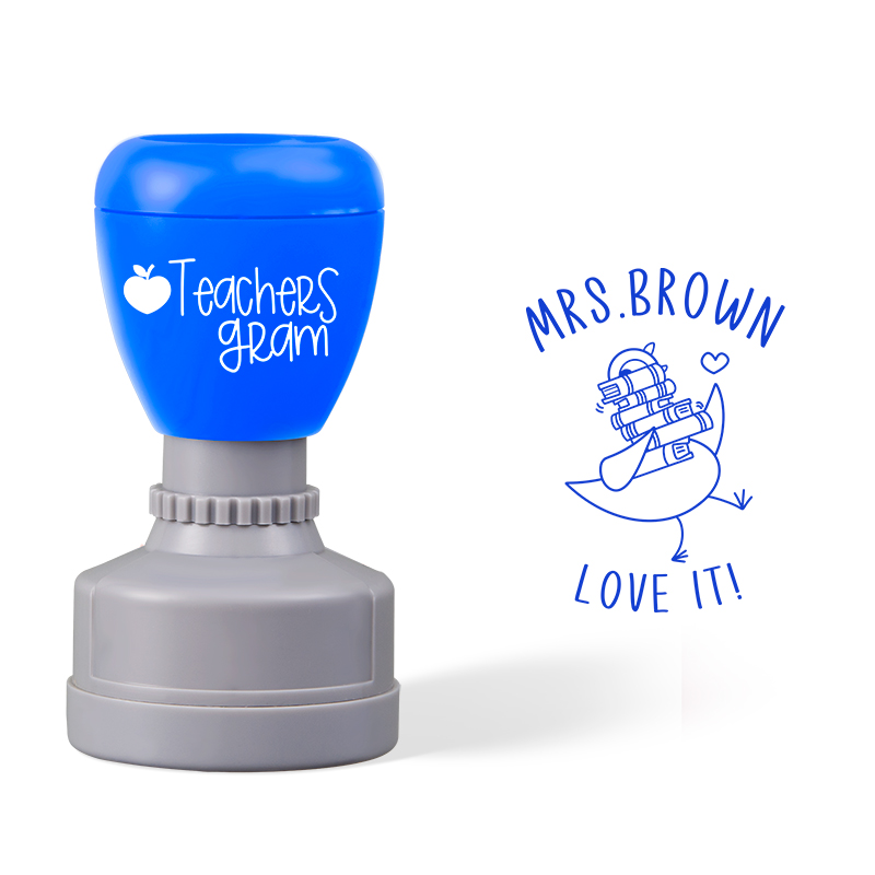 Personalized Name Love It Teacher Stamp
