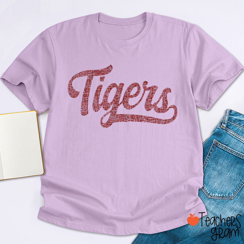 Personalized Mascot Comfort Colors Distressed Teacher T-Shirt