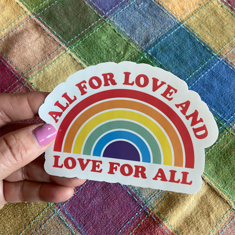 All For Love And Love For All Teacher Stickers