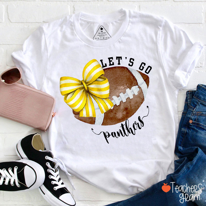 Personalized Sports And Mascot Let's Go Teacher T-Shirt