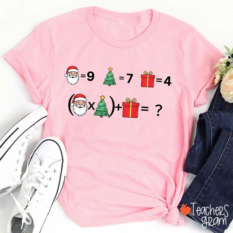 Funny 67 Meme Christmas Math Teacher T-Shirt