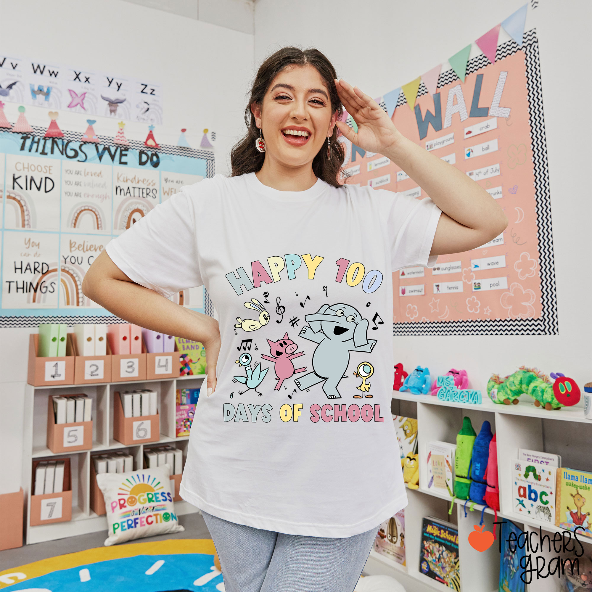 Happy 100 Days Of School Teacher T-Shirt