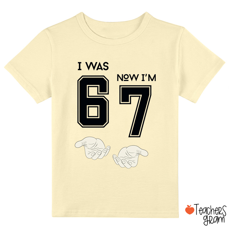 Seventh Birthday I Was Six Now I'm Seven Class T-Shirt