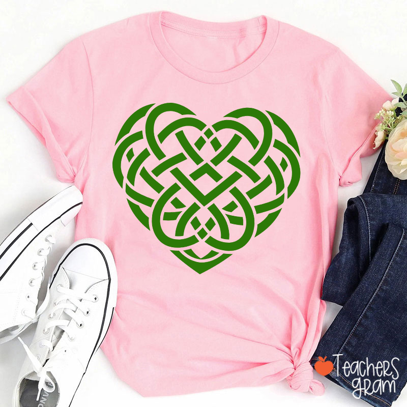 Celtic Heart St. Patrick's Day Teacher T-Shirt