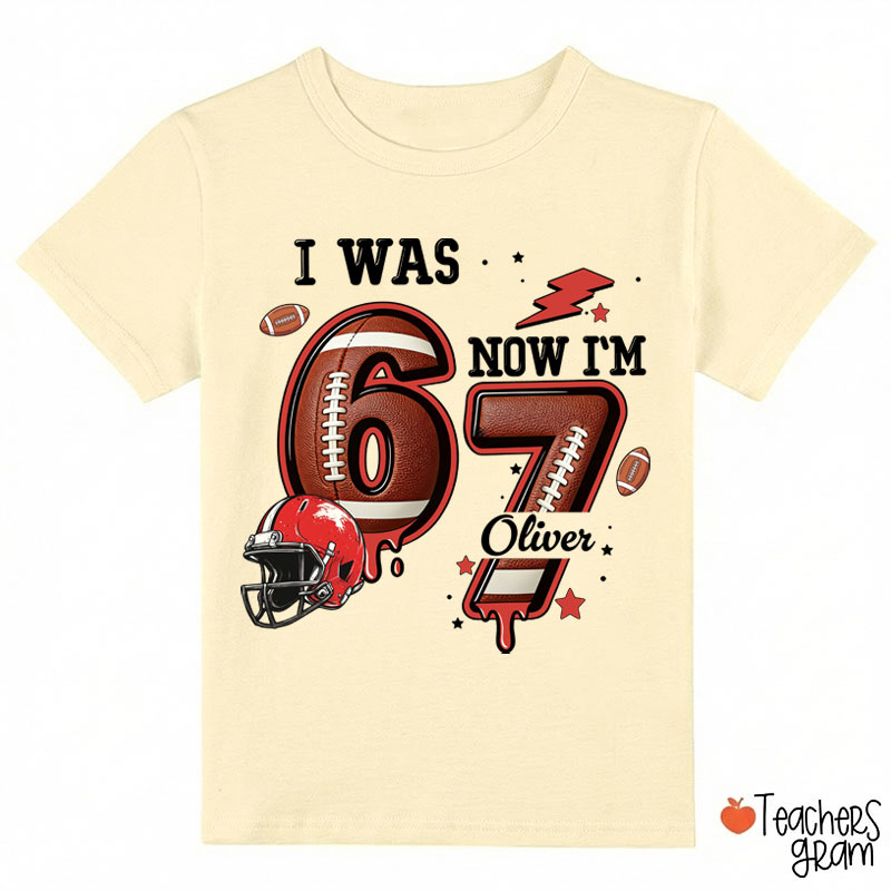 Personalized I Was 6 Now I'm 7 Basketball Class T-Shirt