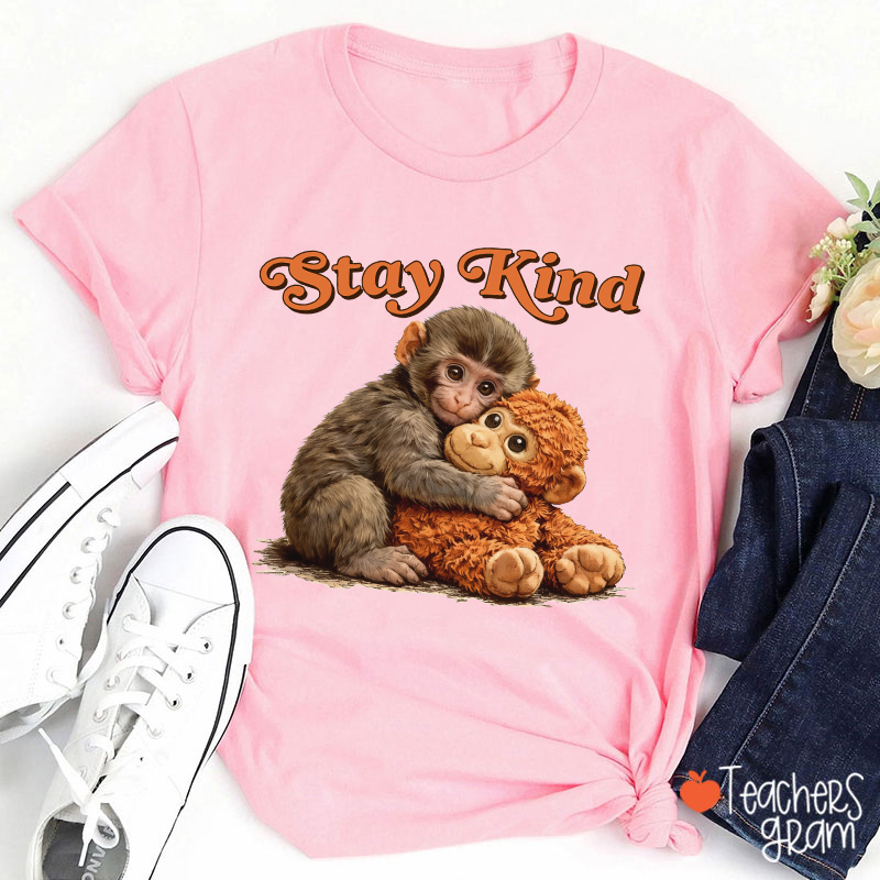 Stay Kind Punch Teacher T-Shirt