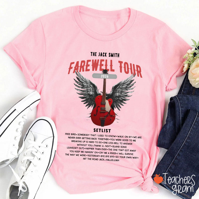 Personalized Retirement Funny Music-themed Teacher T-Shirt