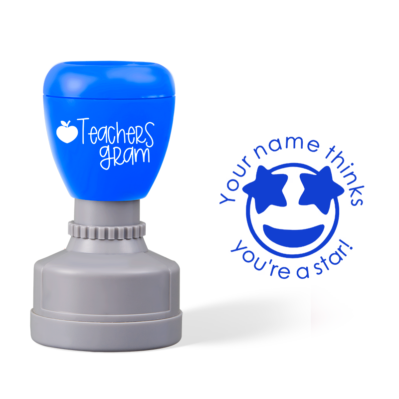 Personalized Name Thinks You Are A Star Teacher Stamp