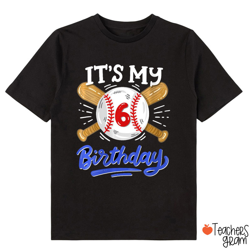 Personalized It's My Birthday Baseball Class T-Shirt