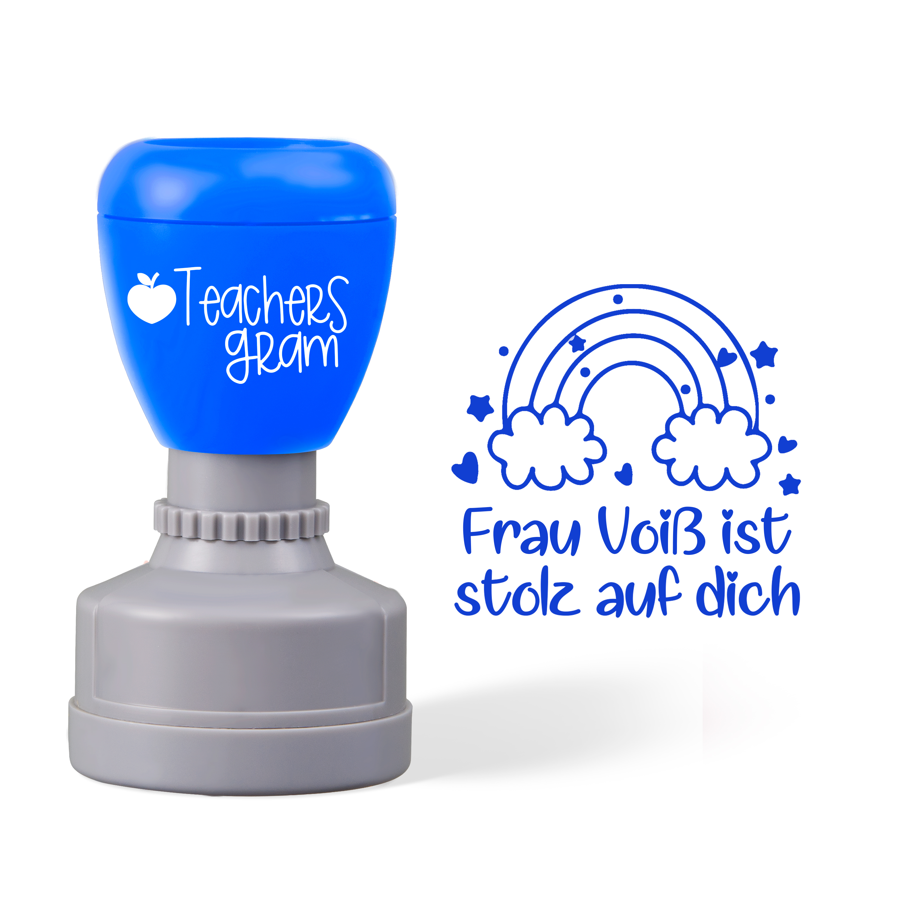 Personalized Ist Stolz Auf Dich German Teacher Stamp