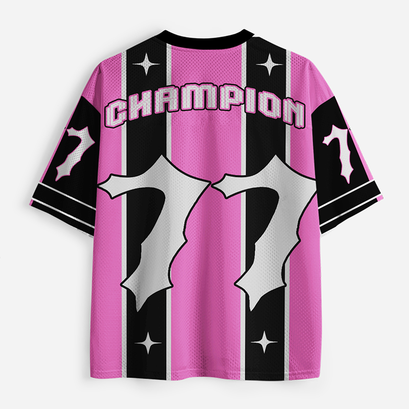 Personalized Number Champion Teacher Mesh Jersey