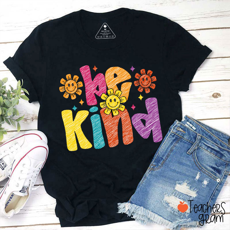 Be Kind Sunflowers Teacher T-Shirt