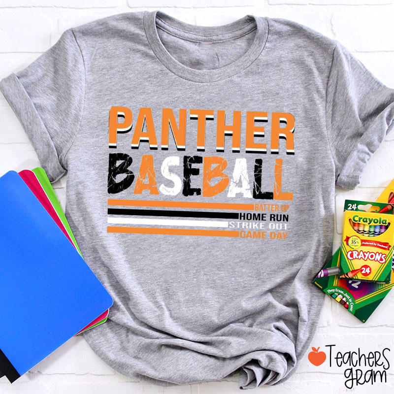 Personalized Mascot Game Day Distressed Graphic Teacher T‑Shirt