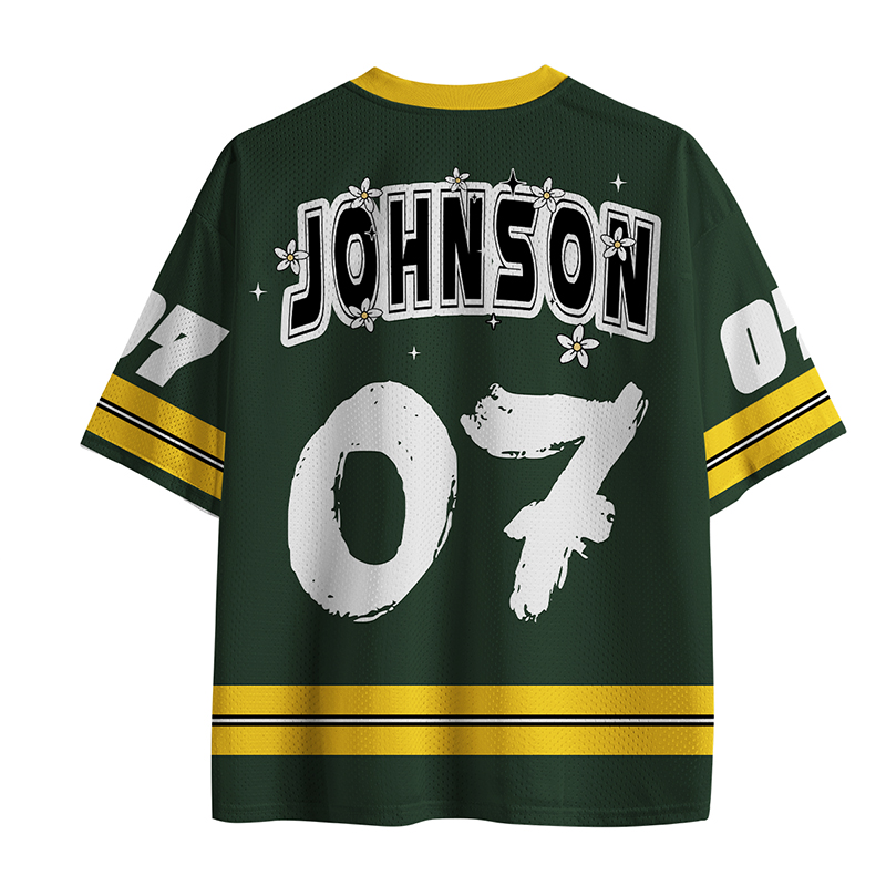 Personalized Name And Number Tiger Flowers Teacher Mesh Jersey