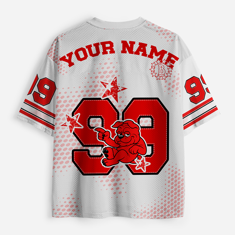 Personalized Name And Number Star Teacher Mesh Jersey