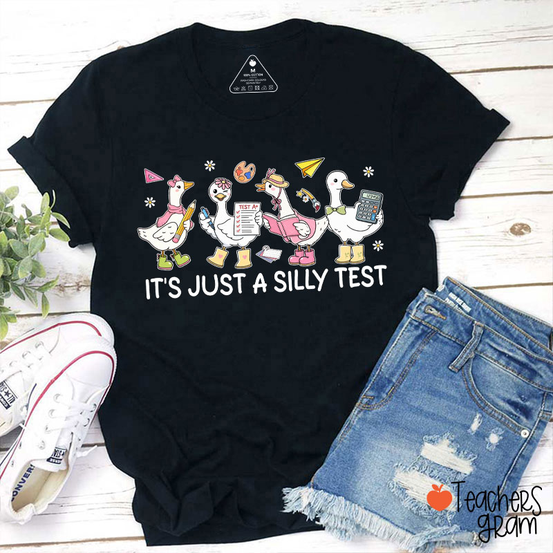 It's Just A Silly Test Silly Goose Teacher T-Shirt