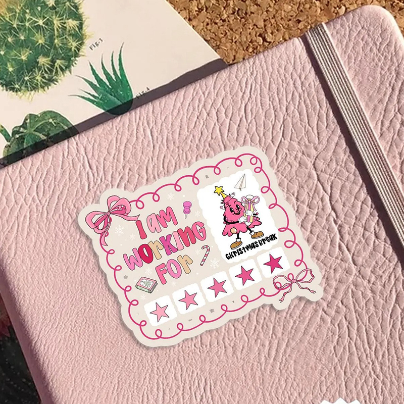 I Am Working For Christmas Break Teacher Stickers